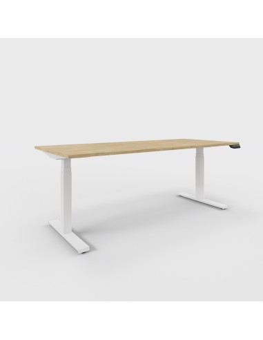 Bureau assis debout L. 200 x P. 80 x H. 60-125cm - motorisé