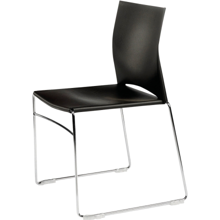 Chaise collectivité empilable et accrochable noir - Jill - Sitek - 3680