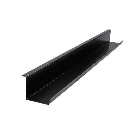 Organisateur range-câbles métallique noir fixé sous un bureau 2