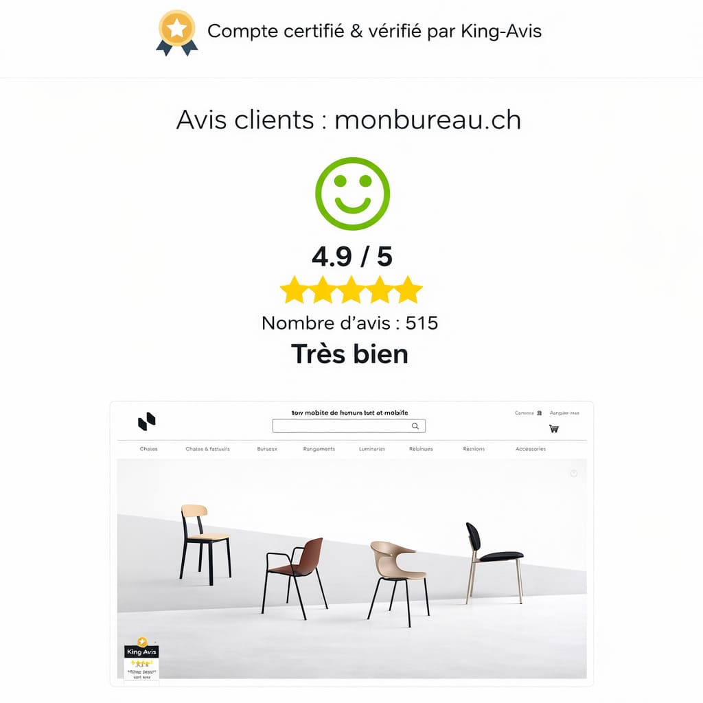 Avis clients monbureau 4.9 sur 5 - 515 avis vérifiés King-Avis