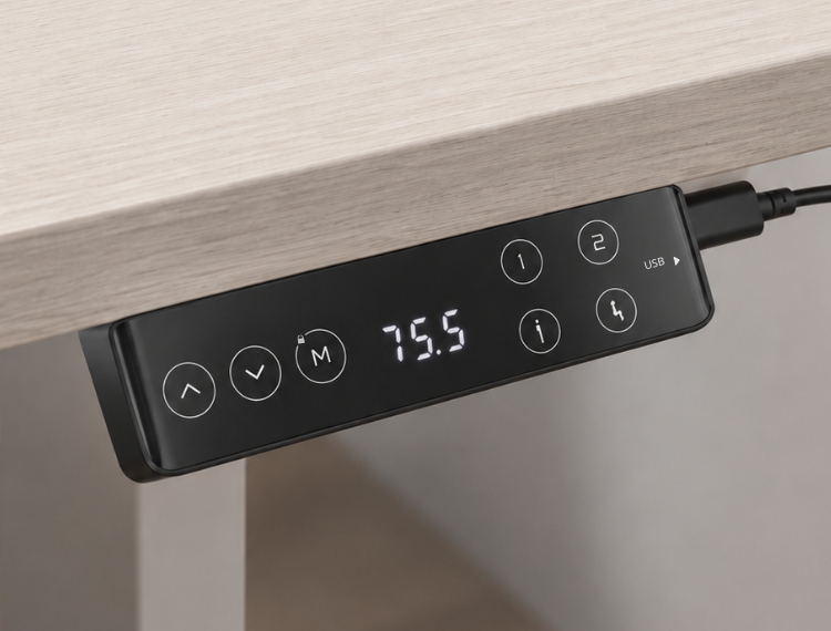 Télécommande tactile du bureau assis-debout Move-Up de monbureau avec écran LED et mémorisation des hauteurs