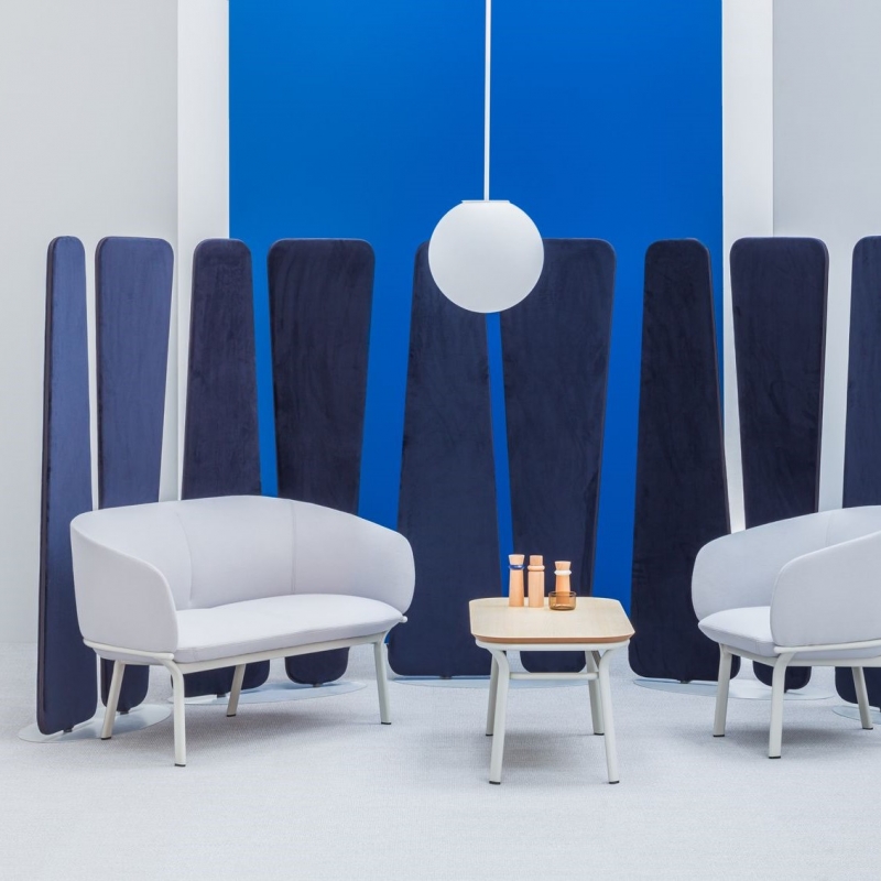 Cloison de bureau design sur pied